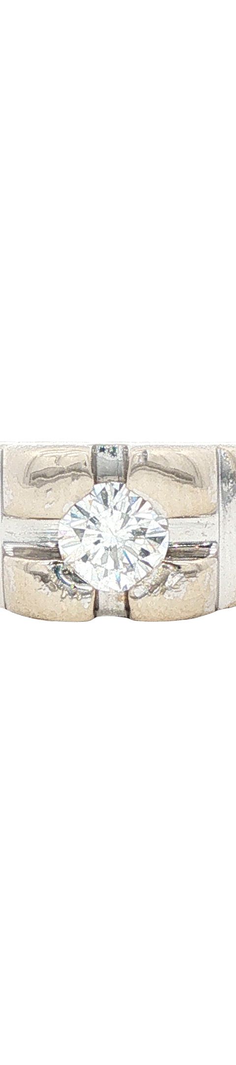 Vintage 18K Two Tone Gold Ring with Diamond